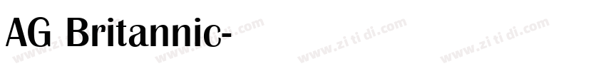 AG Britannic字体转换